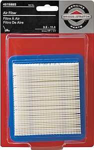 Briggs & Stratton 5043K Air Filter, Paper Filter Media, 5-1/4 in L x 4-1/4 in W x 3/4 in H