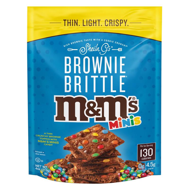 Sheila Gs M and M's Minis Brownie Brittle 4 oz Bagged, Pack of 6