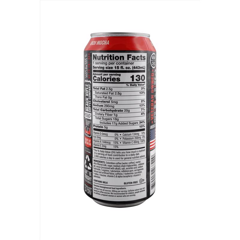 Black Rifle Coffee Company RTD Rich Mocha Espresso Coffee 1 pk, Pack of 12