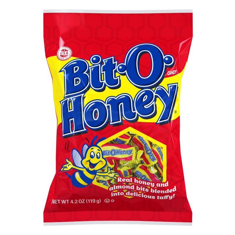 Spangler Bit-O-Honey Almond/Honey Candy 4.2 oz, Pack of 12