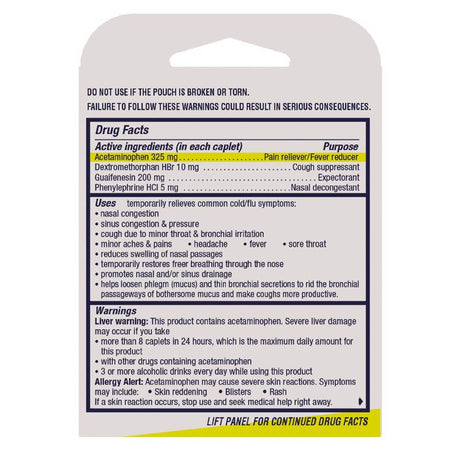 Vicks DayQuil VapoCOOL Orange Cold & Flu Relief 4 pc, Pack of 6