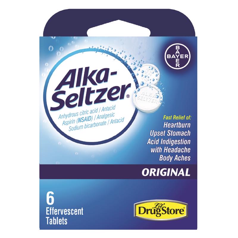 Alka Seltzer Original Antacid 6 ct 1 pk, Pack of 6