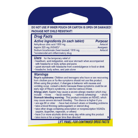 Alka Seltzer Original Antacid 6 ct 1 pk, Pack of 6