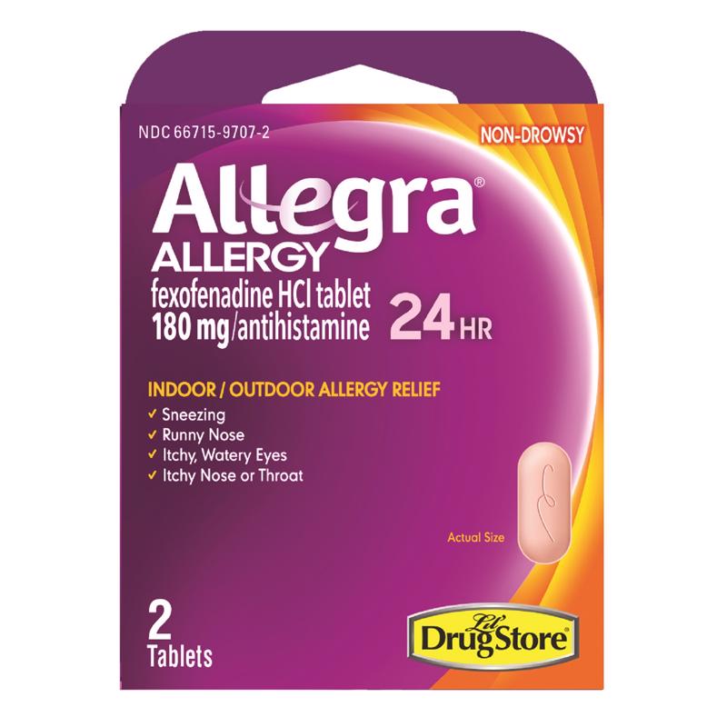 Allegra Allergy Relief 180 mg 1 pk, Pack of 6