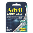 Advil Liqui-Gels Pain Reliever/Fever Reducer 6 ct 1 pk, Pack of 6