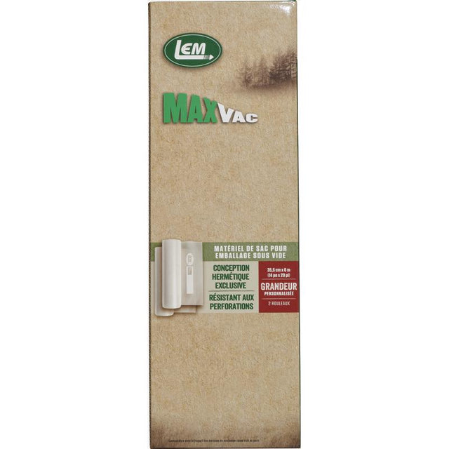 LEM MaxVac Clear Vacuum Sealer Rolls and Bags 1 pk