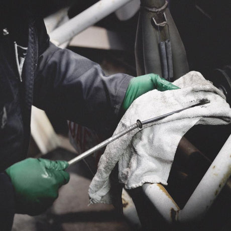 Watson Gloves Green Monkey L Nitrile Textured Pattern Green Disposable Gloves