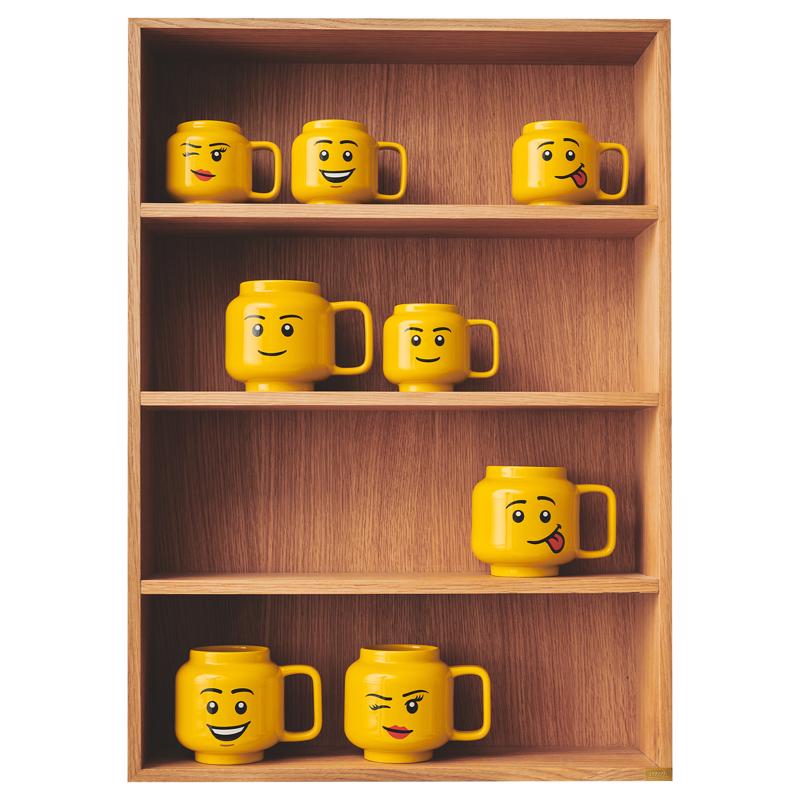 LEGO Licensed LEGO Licensed Mug Ceramic Yellow Yellow, Pack of 8