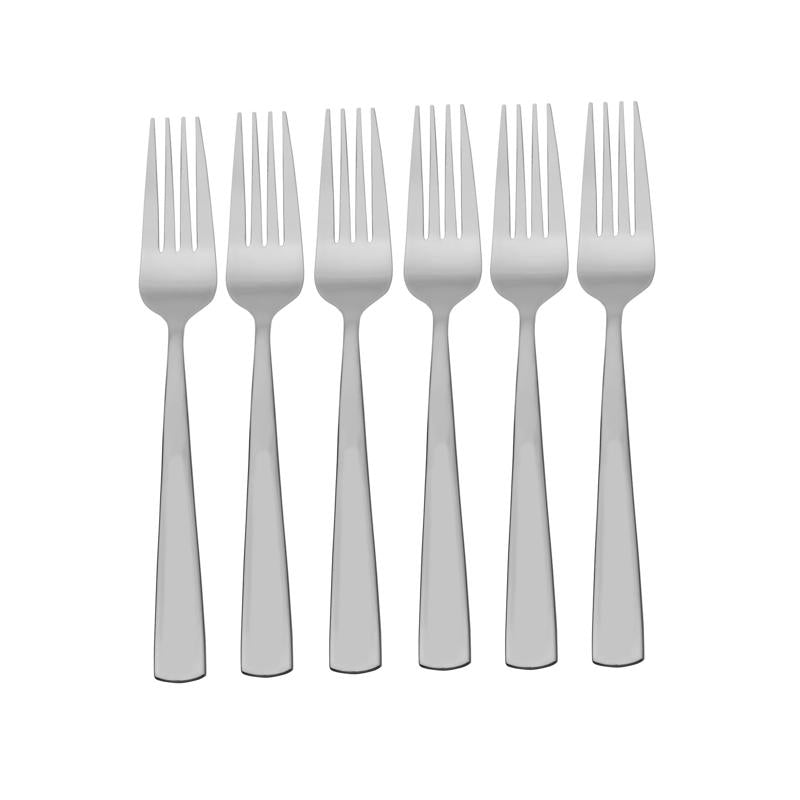 Pfaltzgraff Silver Stainless Steel Dinner Fork Dinner Fork Set 6 pc, Pack of 6