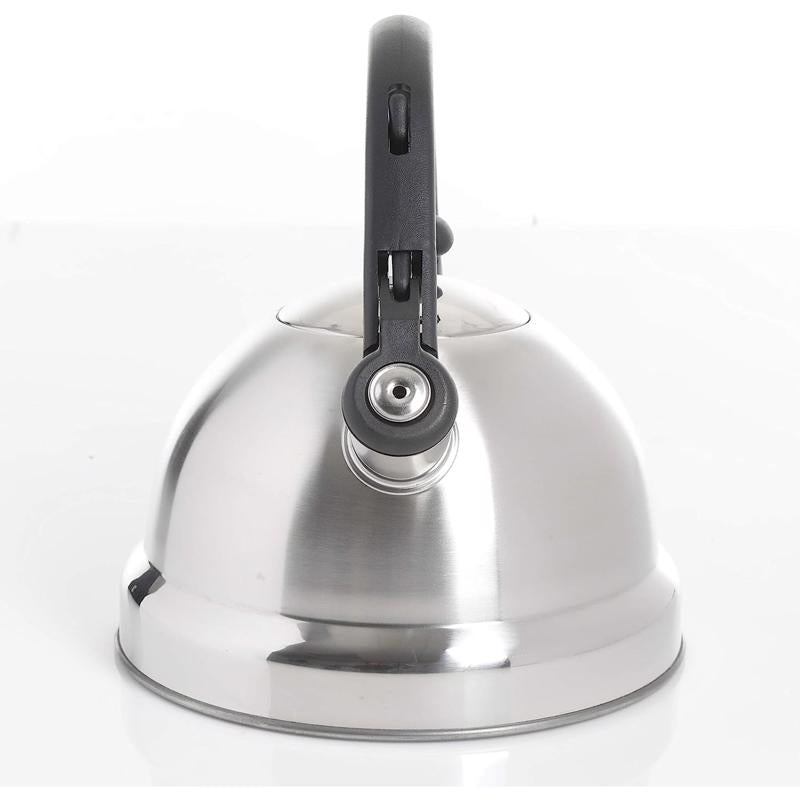 Gibson Silver Whistling Stainless Steel 2.2 qt Tea Kettle