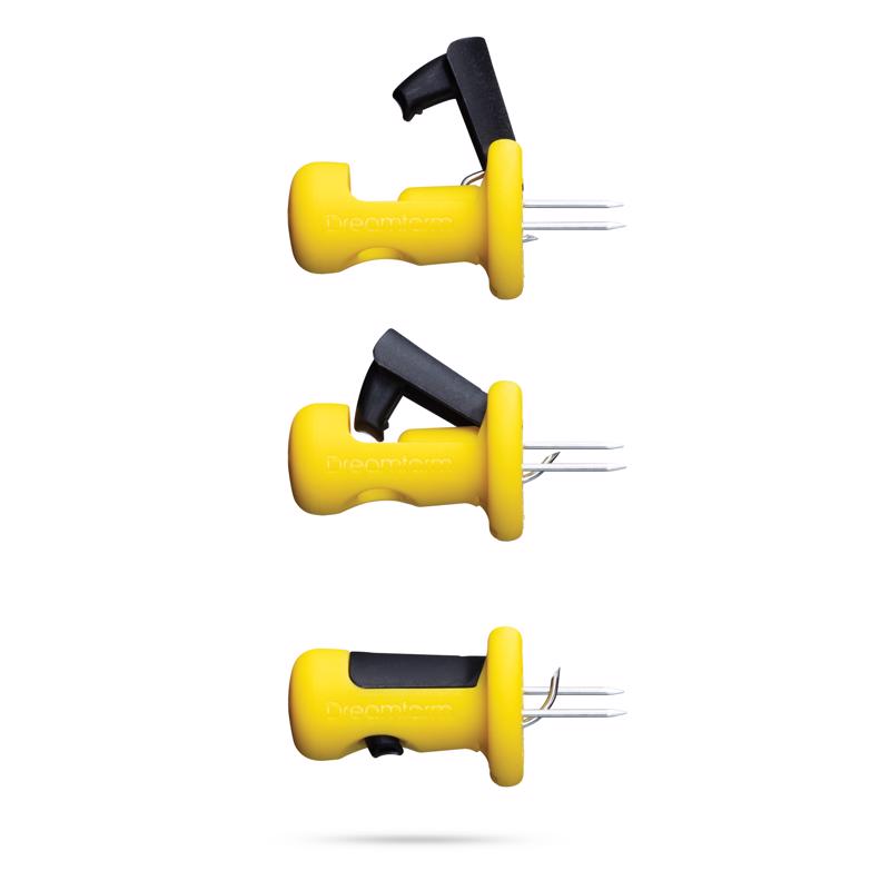 Dreamfarm Lockorns Yellow Polypropylene/Stainless Steel Corn Cob Holders