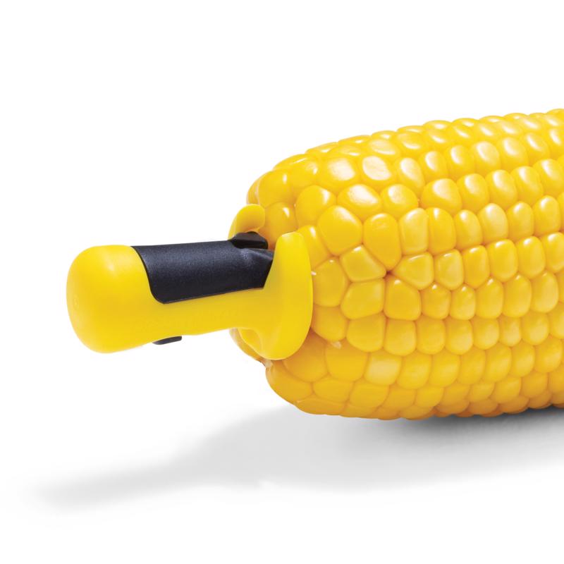 Dreamfarm Lockorns Yellow Polypropylene/Stainless Steel Corn Cob Holders