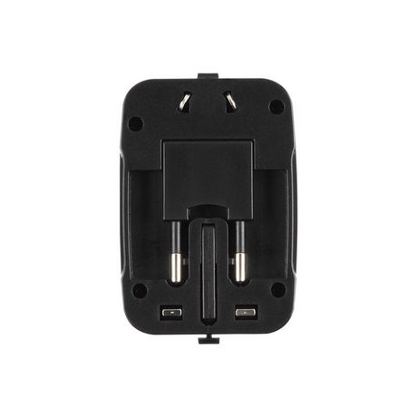 Travel Smart Type A/B For Continental Europe Adapter Plug w/USB Port