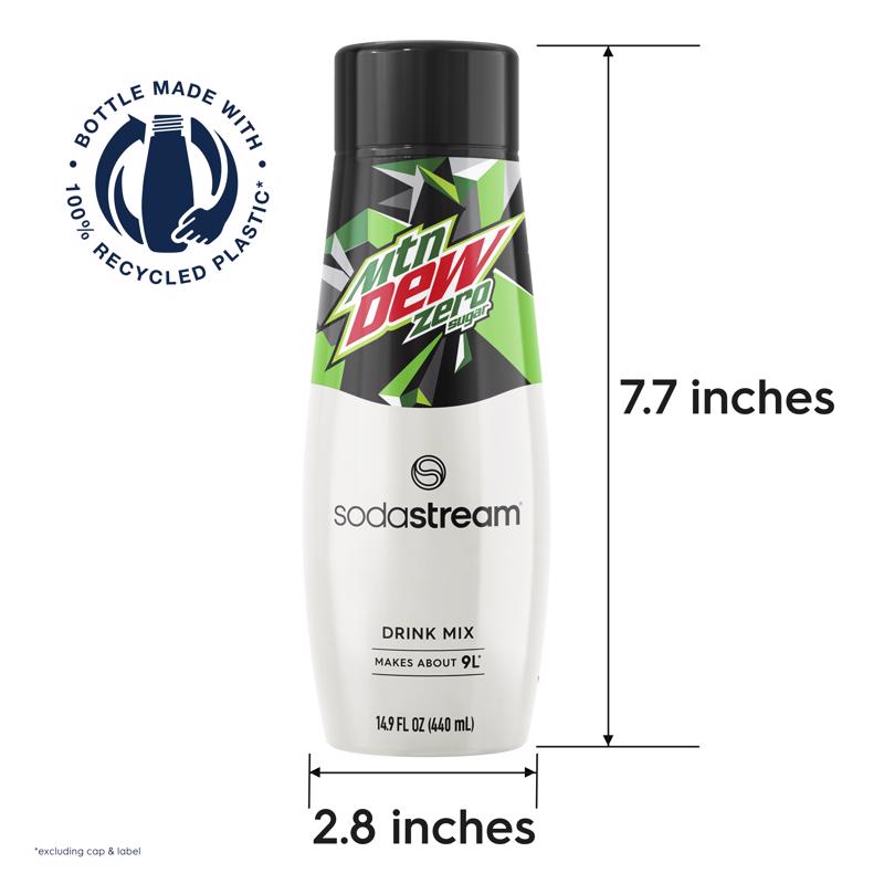 SodaStream Mountain Dew Zero Sugar Soda Mix 440 ml