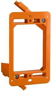 Carlon SC100RR Outlet Box, 4.32 in L, 2.52 in W, 1 -Gang, Non-Metallic, Orange