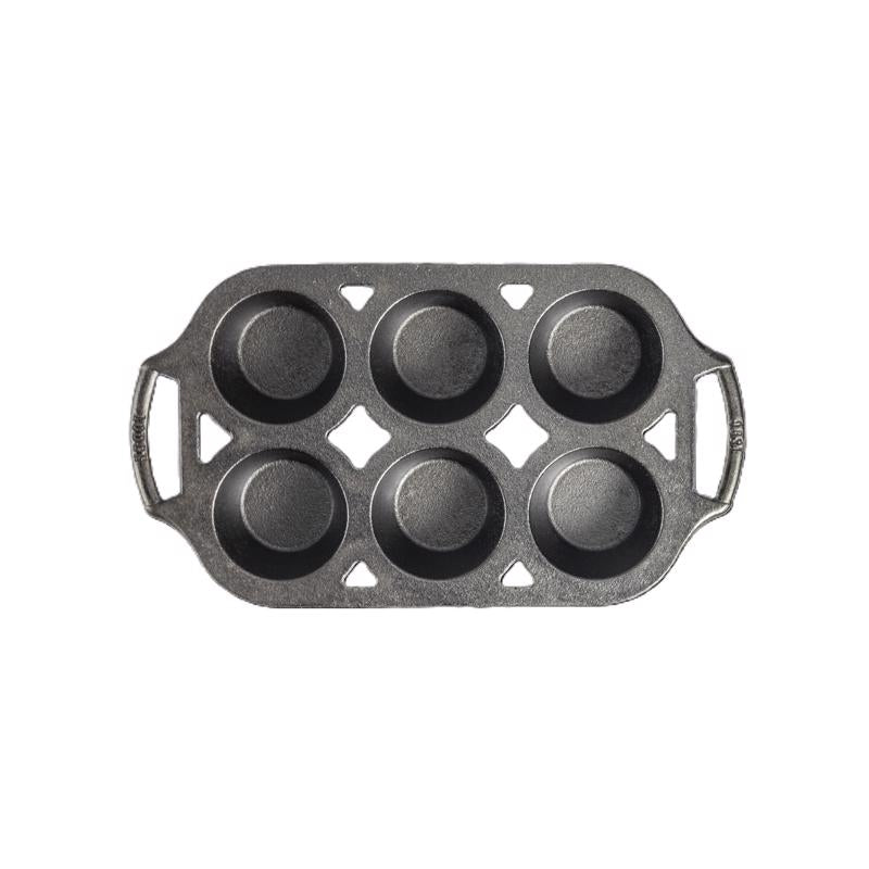 Lodge 7 in. W X 13 in. L Muffin Pan Gray 1 pc