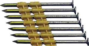 ProFIT 0616170 Series Framing Nail, Plastic Strip Collation, 3 in L, 10-1/4 Gauge, Steel, Bright, Round Head, 4000/PK