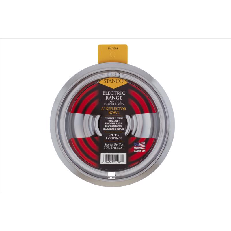 Stanco Steel Reflector Bowl 6 in. W, Pack of 6