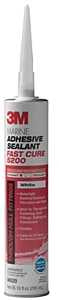 3M 06520 Adhesive Sealant, White, 5 to 7 days Curing, -40 to -190 deg F, 10 oz Cartridge