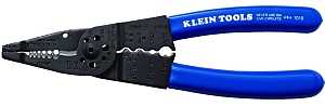 Klein Tools 1010 Long Nose Plier, 10 to 22 AWG Wire, 10 to 20 AWG Solid, 12 to 22 AWG Stranded Stripping, 8-1/4 in OAL