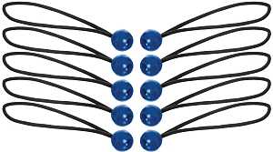 Keeper 06344 Bungee Cord, 5/32 in Dia, 12 in L, Rubber, Toggle Ball End