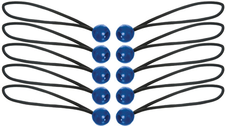 Keeper 06344 Bungee Cord, 5/32 in Dia, 12 in L, Rubber, Toggle Ball End