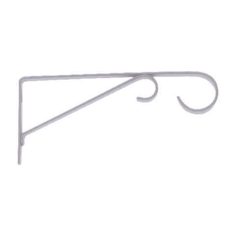 Panacea White Steel 9 in. H Straight w/Loop Plant Hook 1 pk