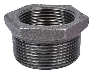 ProSource B241 40X32 Pipe Bushing, 1-1/2 x 1-1/4 in, MIP x FIP, Malleable Iron, SCH 40 Schedule, 300 psi Pressure