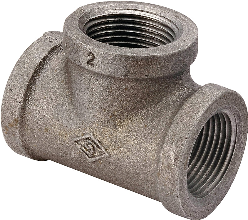 ProSource B130R 25X20X15 Pipe Tee, 1/2 x 1 x 3/4 in, Threaded, Malleable Iron, SCH 40 Schedule, 300 PSI Pressure