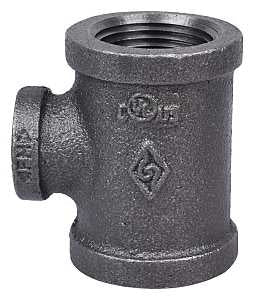 ProSource 11A1X1/2B Pipe Tee, 1/2 x 1 in, Threaded, Malleable Iron, SCH 40 Schedule, 300 PSI Pressure