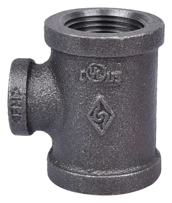 ProSource 11A1X1/2B Pipe Tee, 1/2 x 1 in, Threaded, Malleable Iron, SCH 40 Schedule, 300 PSI Pressure