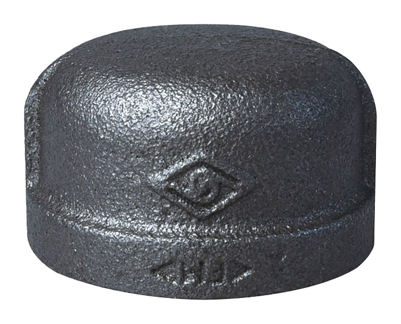 ProSource B300 32 Pipe Cap, 1-1/4 in, FIP, Malleable Iron, 40 Schedule, 300 psi Pressure