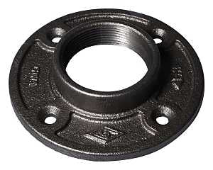 ProSource B321 50 Floor Flange, 2 in, 5.2 in Dia Flange, FIP, 4-Bolt Hole, 0.31 inch (8 mm) Dia Bolt Hole