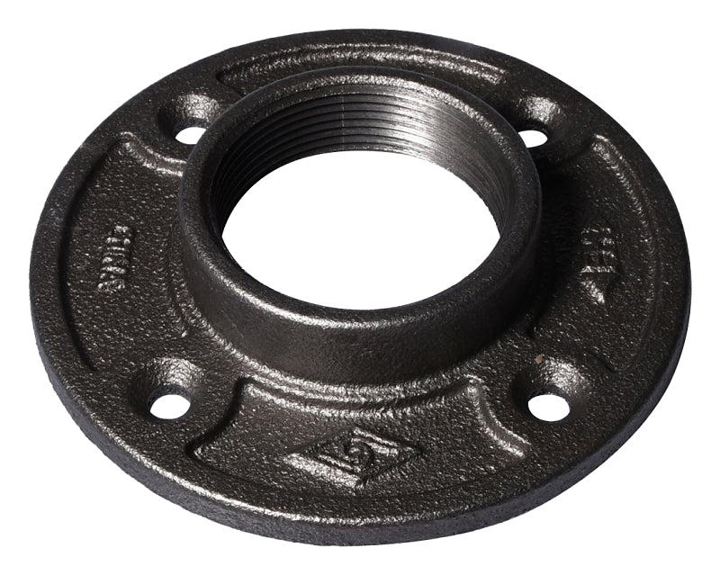 ProSource B321 50 Floor Flange, 2 in, 5.2 in Dia Flange, FIP, 4-Bolt Hole, 0.31 inch (8 mm) Dia Bolt Hole
