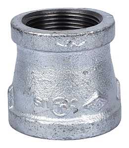 ProSource 24-11/2X11/4G Reducing Pipe Coupling, 1-1/2 x 1-1/4 in, Threaded, Malleable Steel, SCH 40 Schedule