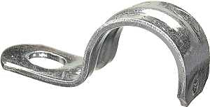 Halex 61507B Conduit Strap, 3/4 in, Steel, Galvanized, 100/PK
