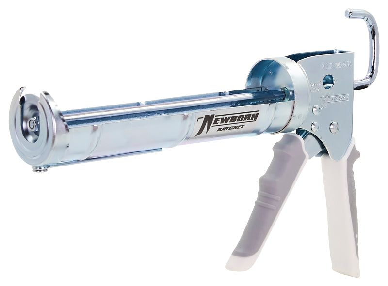 Newborn 960-GTR Caulk Gun, 0.1 gal Cartridge, Steel, Zinc Chromate