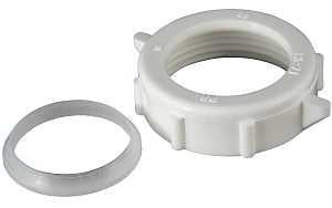 Plumb Pak PP956 Series Slip-Joint Nut, Specifications: 1-1/4 x 1-1/4 in, PVC, White, Pack of 5