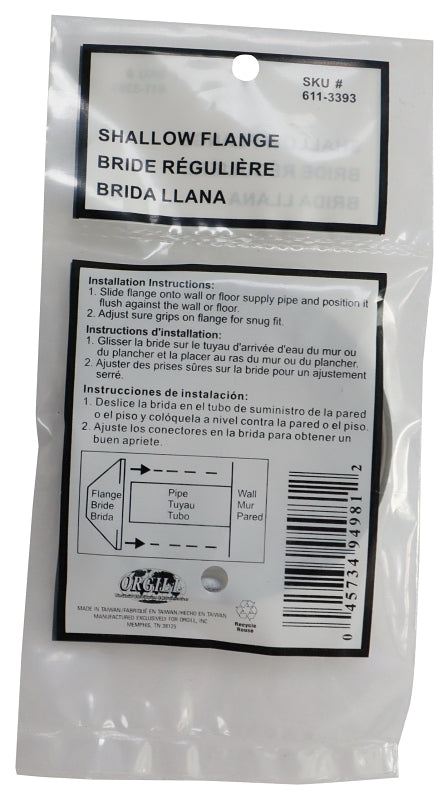 ProSource PMB-169 Bath Flange, For: 1-1/4 in OD Shower Rod