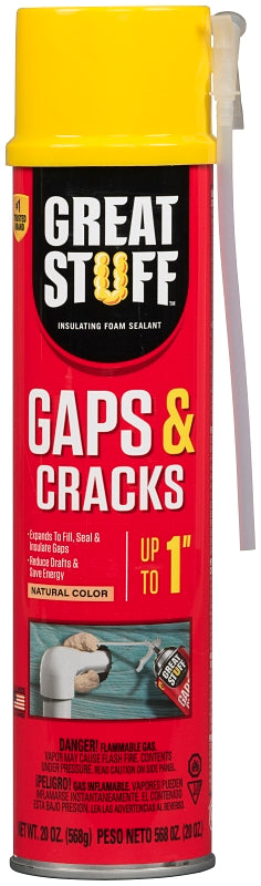 Great Stuff 157911 Minimal Expanding Foam Sealant, Yellow, 20 oz Aerosol Can