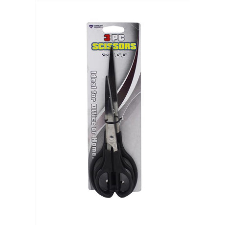Diamond Visions Stainless Steel Scissors 3 pc, Pack of 24