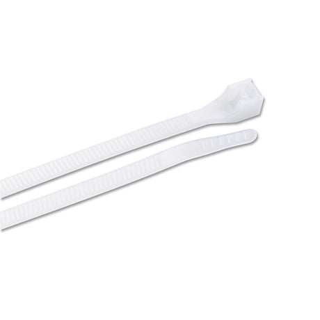 Gardner Bender 45-308 Cable Tie, 2 in Max Bundle Dia, Double-Lock Locking, 6/6 Nylon, Natural, 8 in L, 20/BAG
