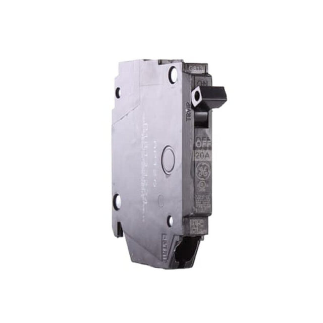 GE THQP120 Feeder Circuit Breaker, Type THQP, 20 A, 1-Pole, 120/240 V, Non-Interchangeable Trip, Plug