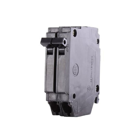 GE THQP220 Feeder Circuit Breaker, Type THQP, 20 A, 2-Pole, 120/240 V, Non-Interchangeable Trip, Plug