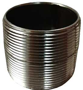 ProSource 2XC Pipe Nipple, 2 in, Male NPT Threaded, Steel, SCH 40 Schedule