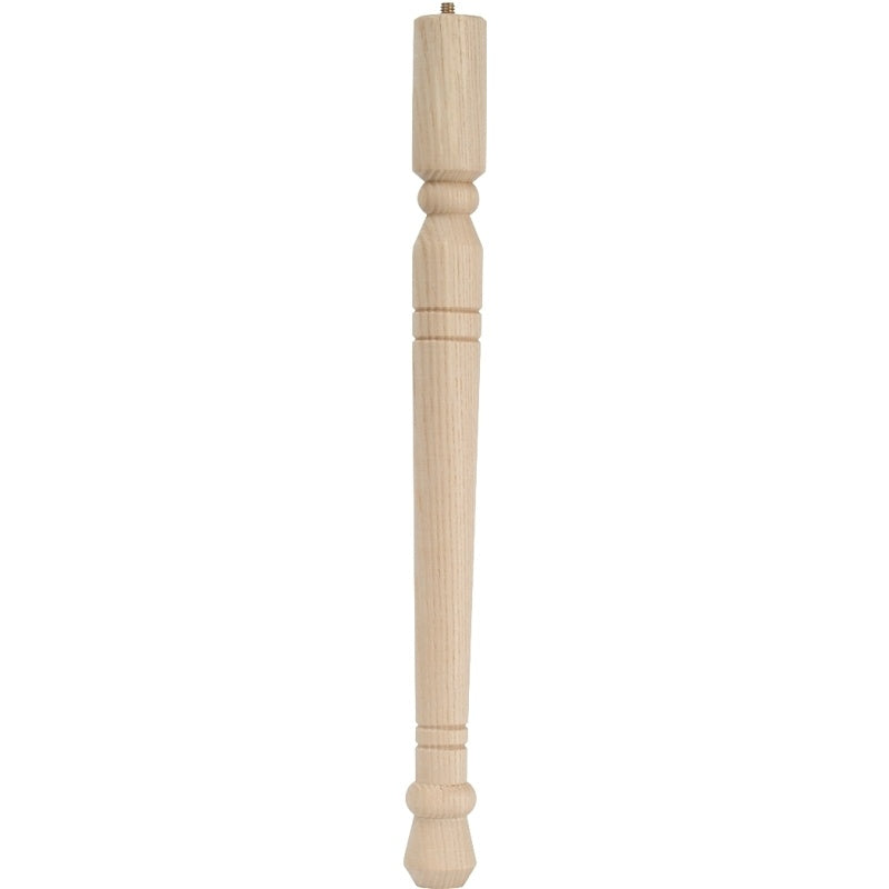Waddell Early American Series 2572 Table Leg, 21-3/4 in H, Hardwood, Smooth Sanded