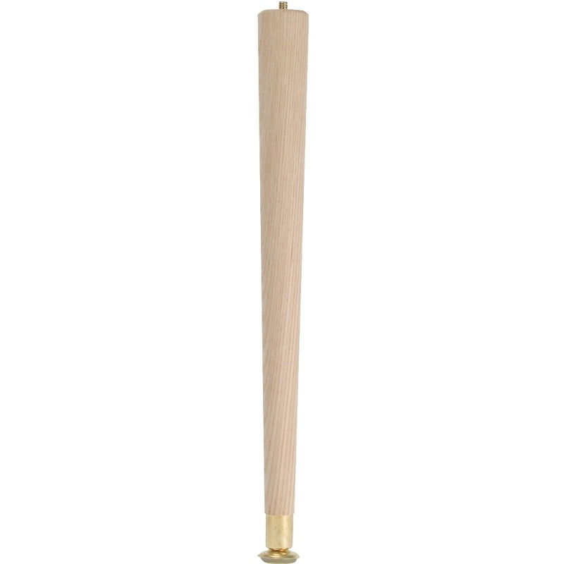 Waddell 2504 Table Leg, 3-1/2 in H, Hardwood, Smooth Sanded