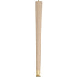 Waddell 2512 Table Leg, 11-1/2 in H, Hardwood, Smooth Sanded