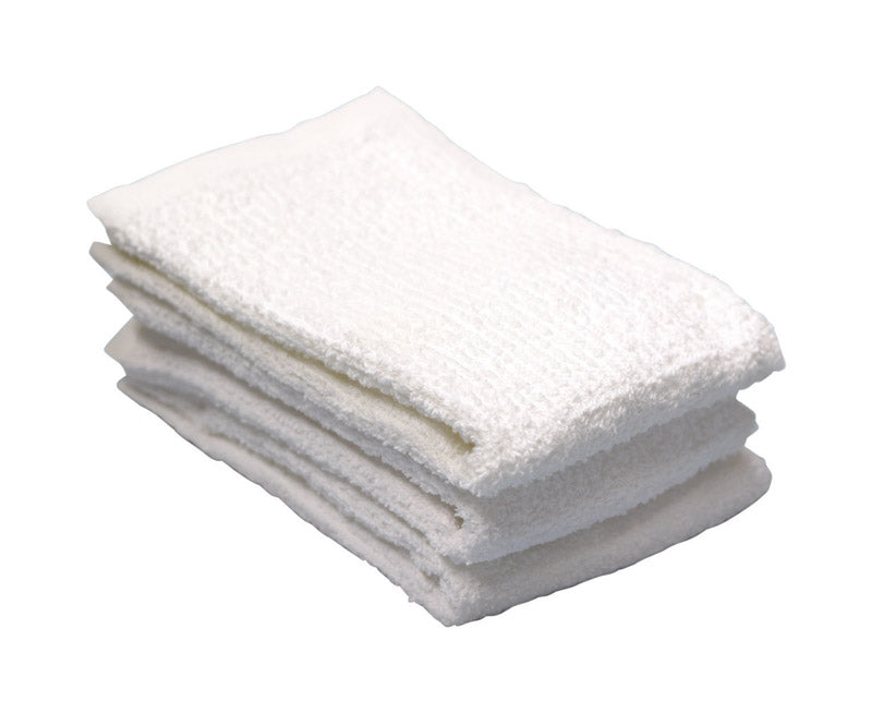 Ritz Soap&Water White Cotton Solid Bar Mop Dish Cloth 3 pk, Pack of 3