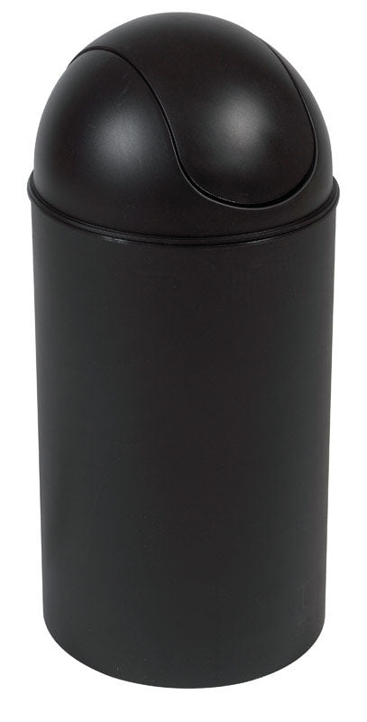 Umbra Grand 10 gal Black Plastic Swing-Top Trash Can, Pack of 3